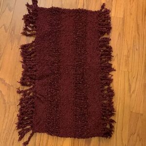 Infinity scarf burgundy in color. Very warm cozy and stylish